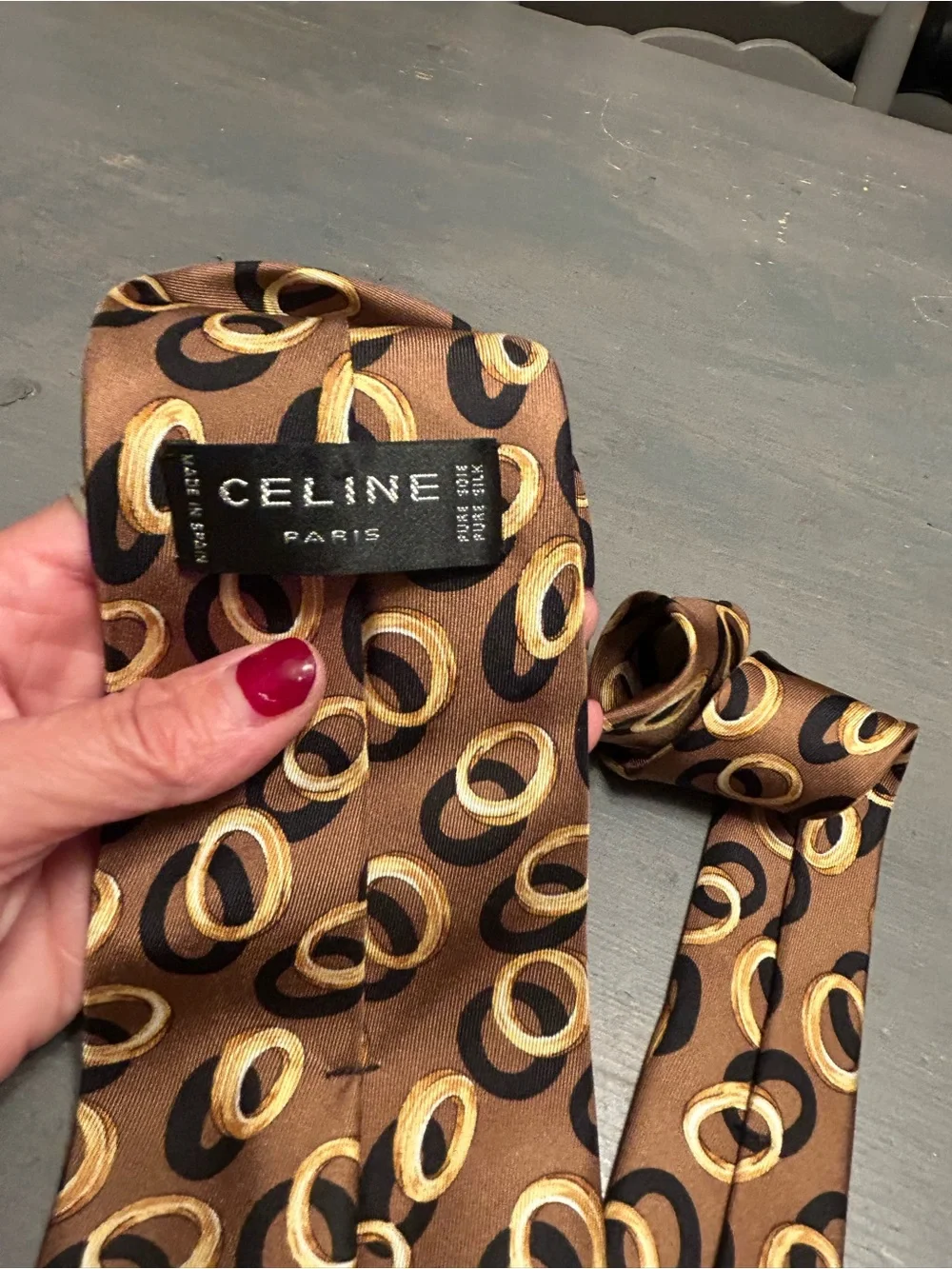 Celine silk tie Stunning